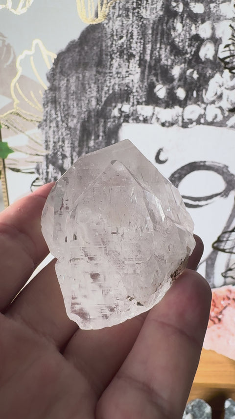 Elestial Himalayan Quartz – Mesmerising Structure & Ancient Light – 154g