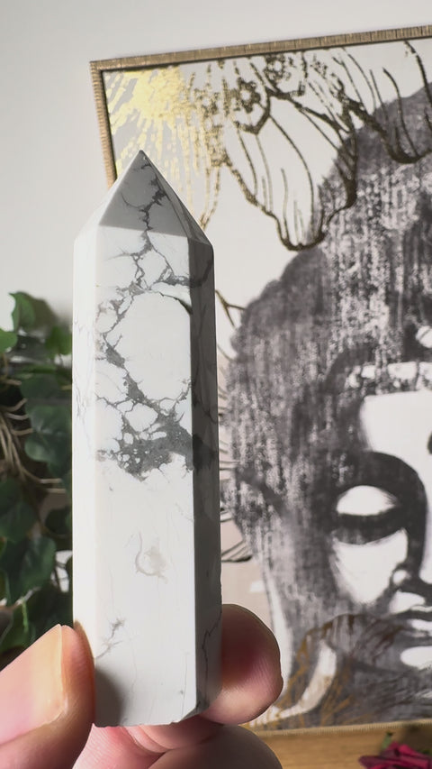 Howlite Point – Peace of Mind & Gentle Spiritual Connection – 72g